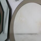 Pair of "kinetic" mirrors, France, circa 1970