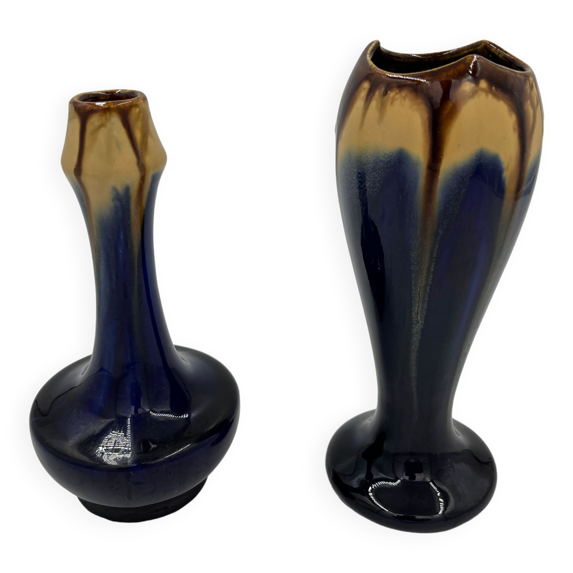 Duo of vases in Thulin earthenware