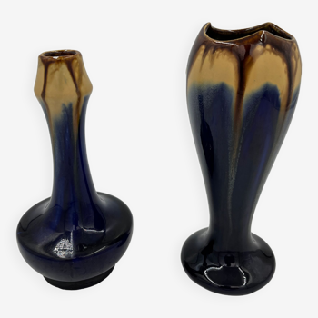 Duo de vases en faïence de Thulin