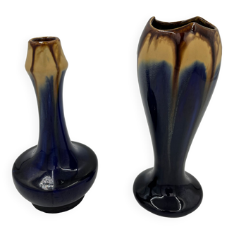Duo of vases in Thulin earthenware