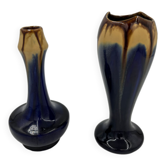 Duo de vases en faïence de Thulin