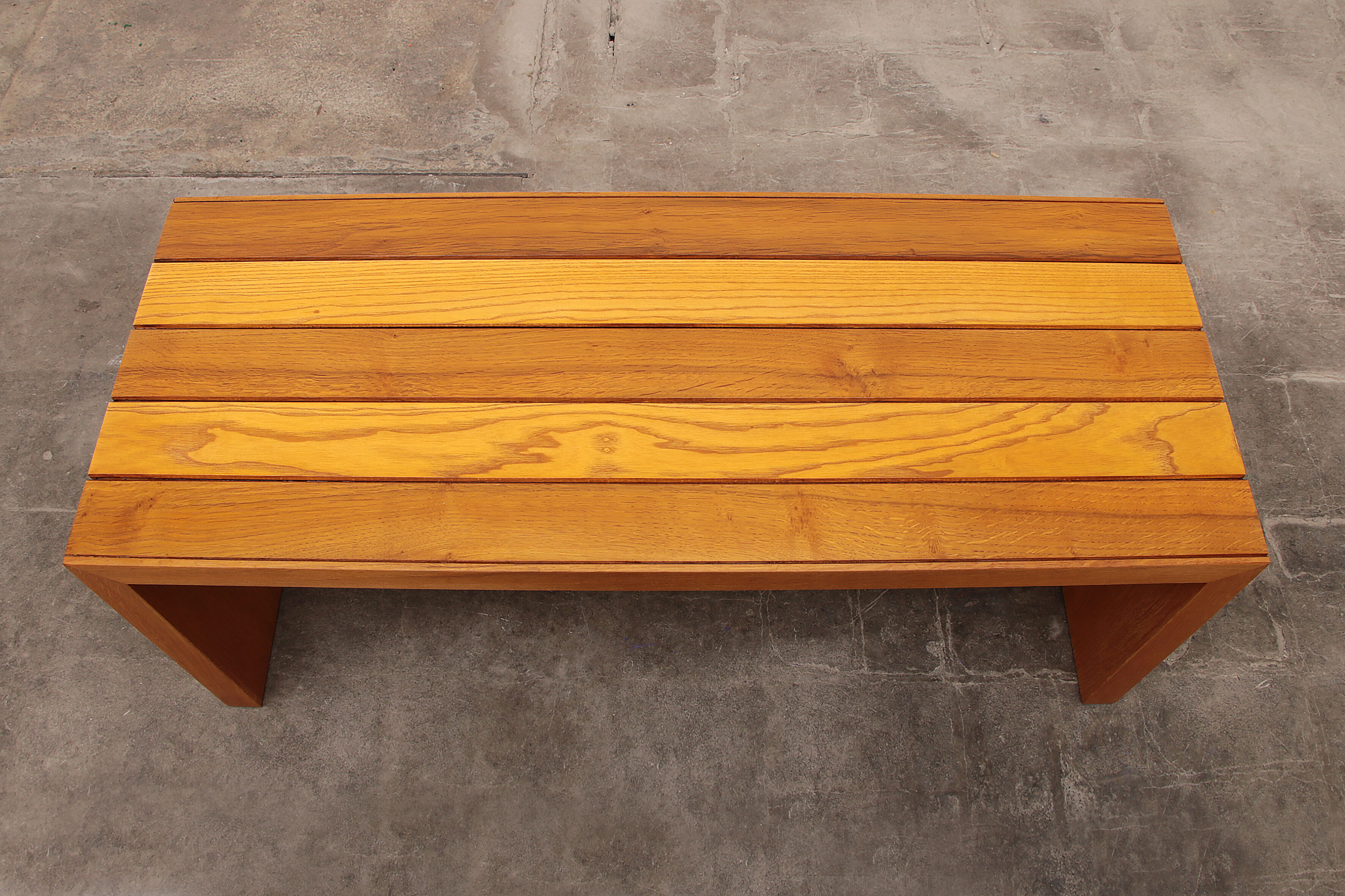 Modular beech set of two room dividers with benches, 1970 Italy