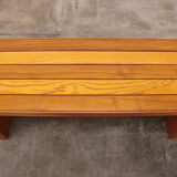 Modular beech set of two room dividers with benches, 1970 Italy