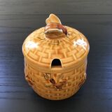 Honey pot with bee decor
