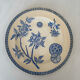 Old flat plate, light blue ironstone, daisy pattern | Fa