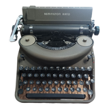 Typewriter Remington Noiseless 7 Army Green Made in France