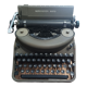 Typewriter Remington Noiseless 7 Army Green Made in France