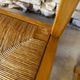 6 Regain House chairs - Elm and straw - 1980 - Vintage - Brutalist