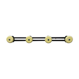 Porte manteau jaune métal