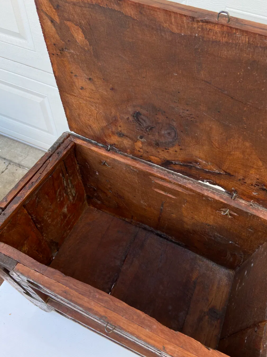 Set of Moroccan cedar wood chests
