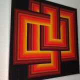 Kinetic art, painting by Patrice Allart from the 70s