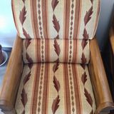Jacques Leleu - Paire De Fauteuil En Merisier