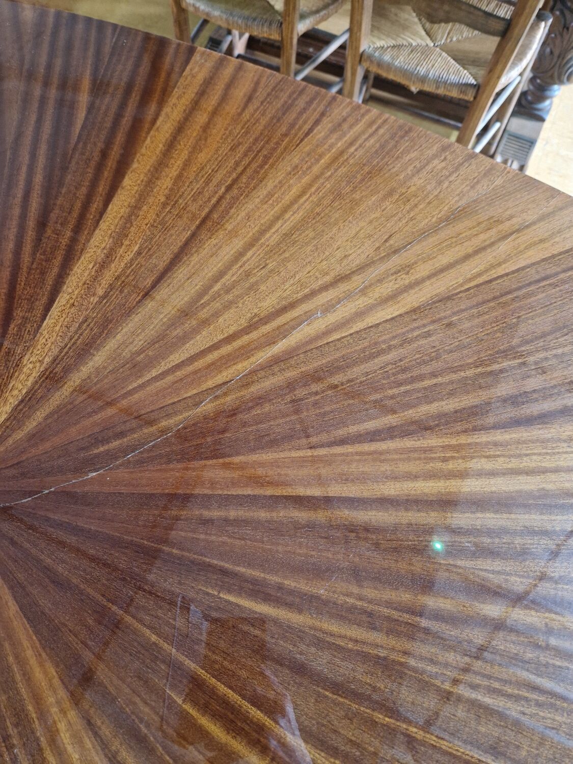 Table ovale palissandre