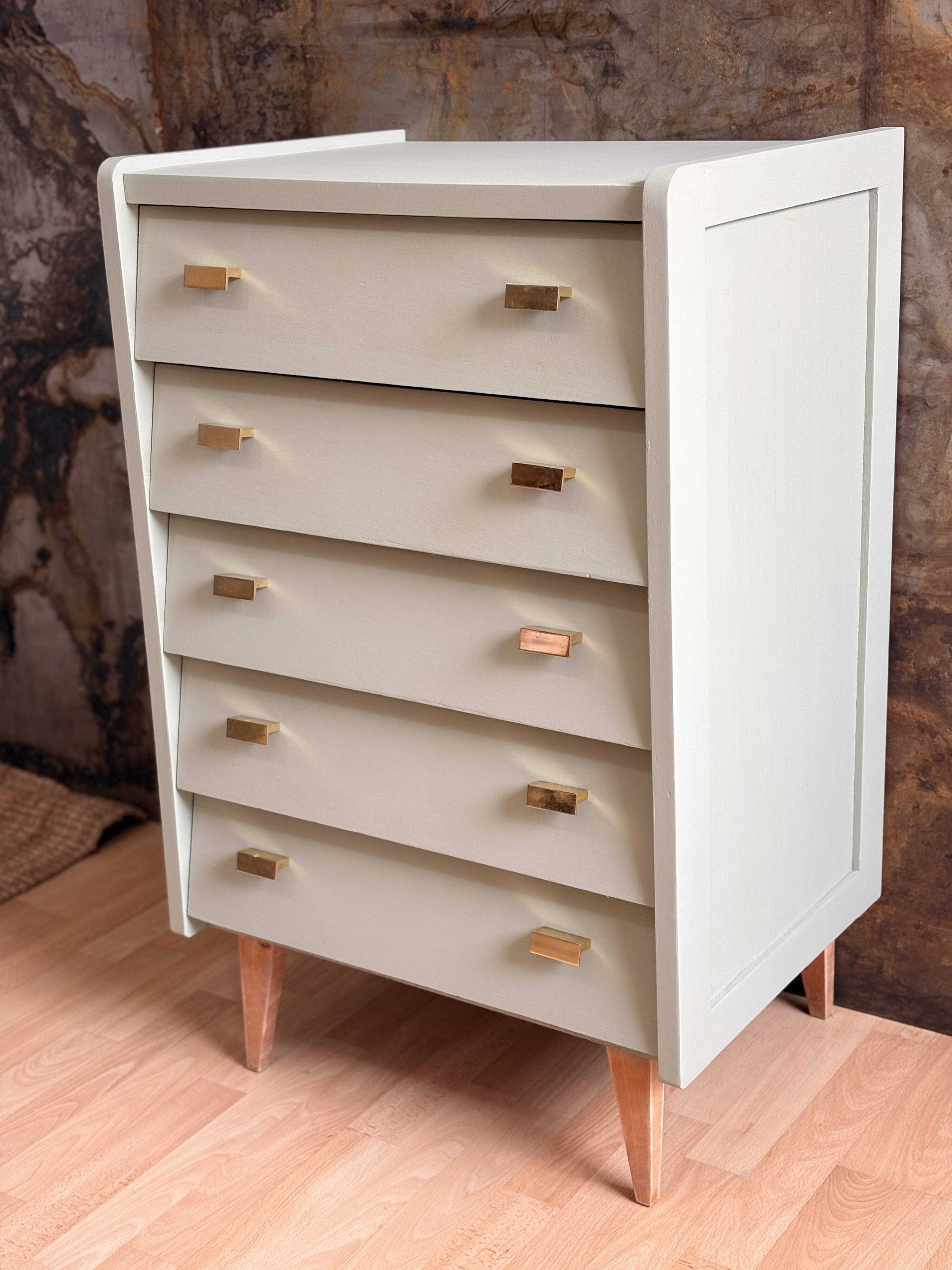 1940s green Luxembourg chest of drawers