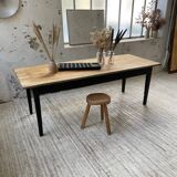 2m pine and oak farmhouse table