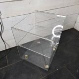1970s Plexiglas Bedside Table