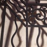 Grilles portail portes anciennes fer forgé XX° Art Déco