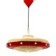 Suspension scandinave avec abat-jour optique en acrylique