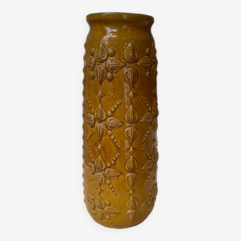 Yellow ochre vase Scheurich Germany