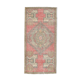 Red vintage door mat rug