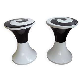 Paire de tabourets TAMTAM Stamp