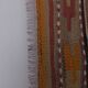 Vintage Turkish kilim, handwoven, 166x369 cm.
