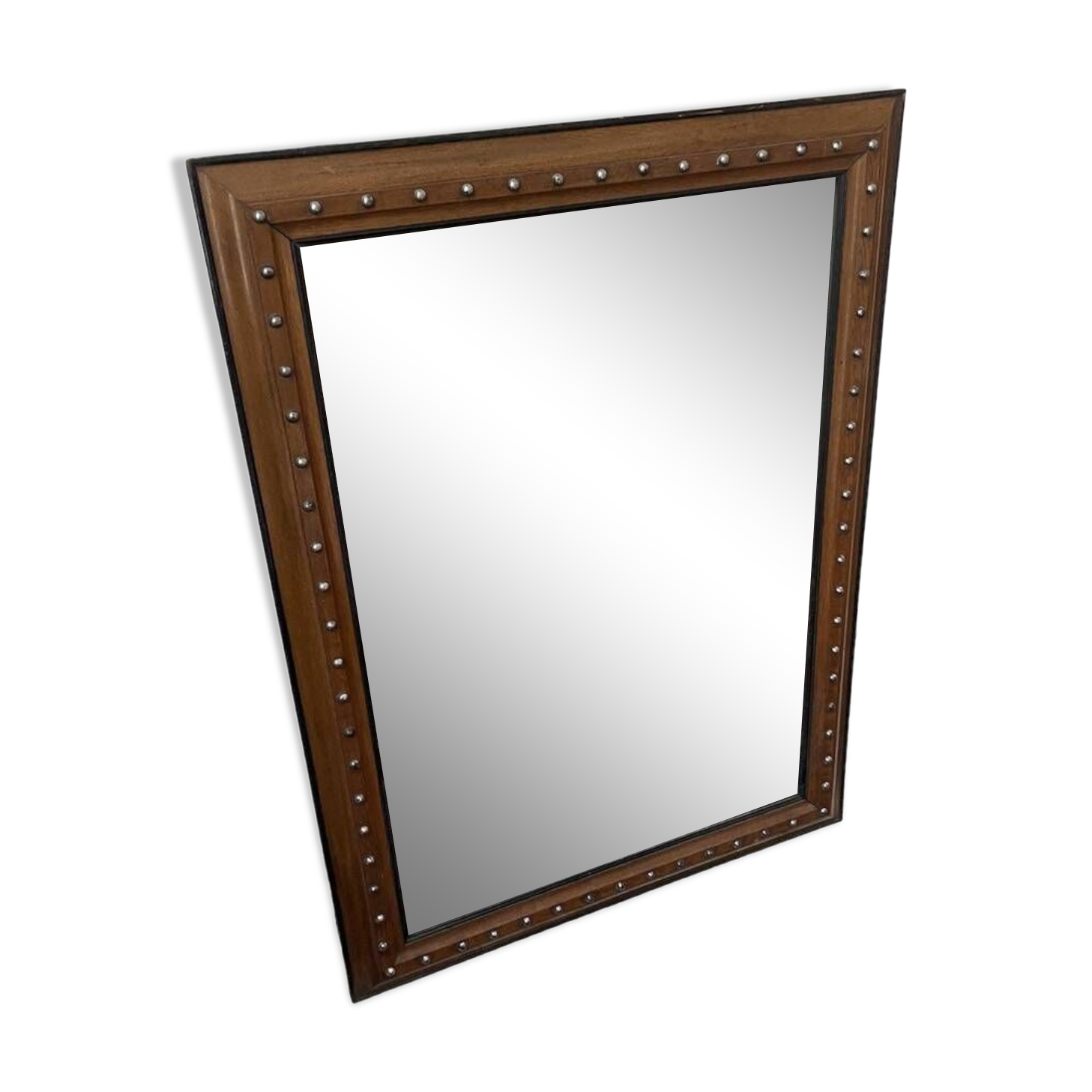 1900 wooden mirror with nails