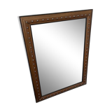1900 wooden mirror with nails