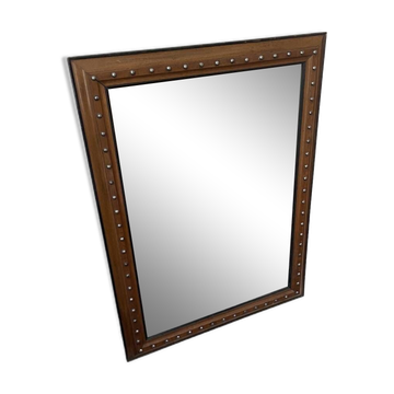 1900 wooden mirror with nails