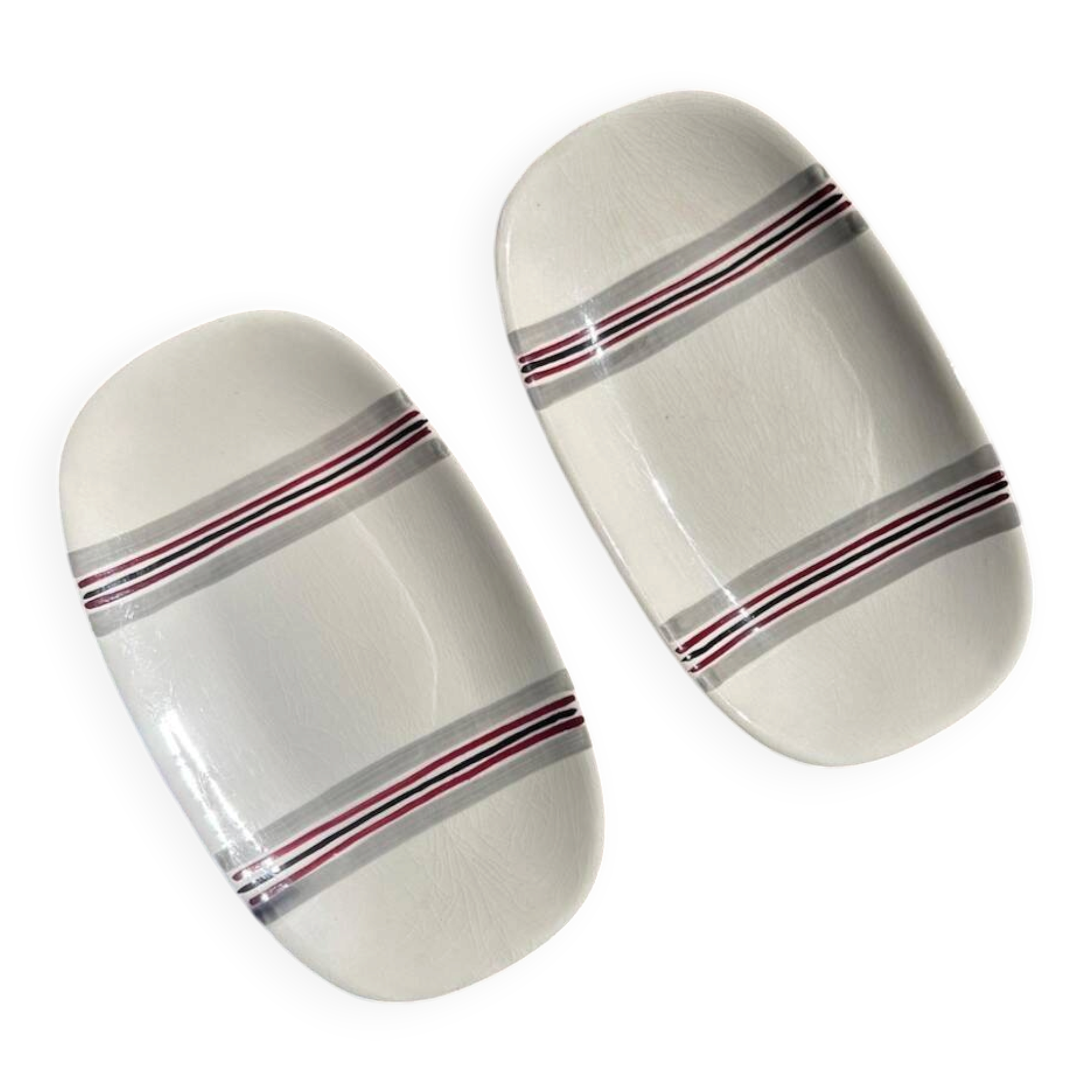 set of 2 Vintage Plates - Gien France – Model "Naples"