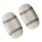 set of 2 Vintage Plates - Gien France – Model "Naples"
