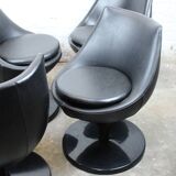 Set of 4 "Polaris" armchairs by Pierre Guariche for Meurop 1960s