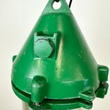 Green Industrial Cast Aluminium Explosion Proof Lamp, 1970s