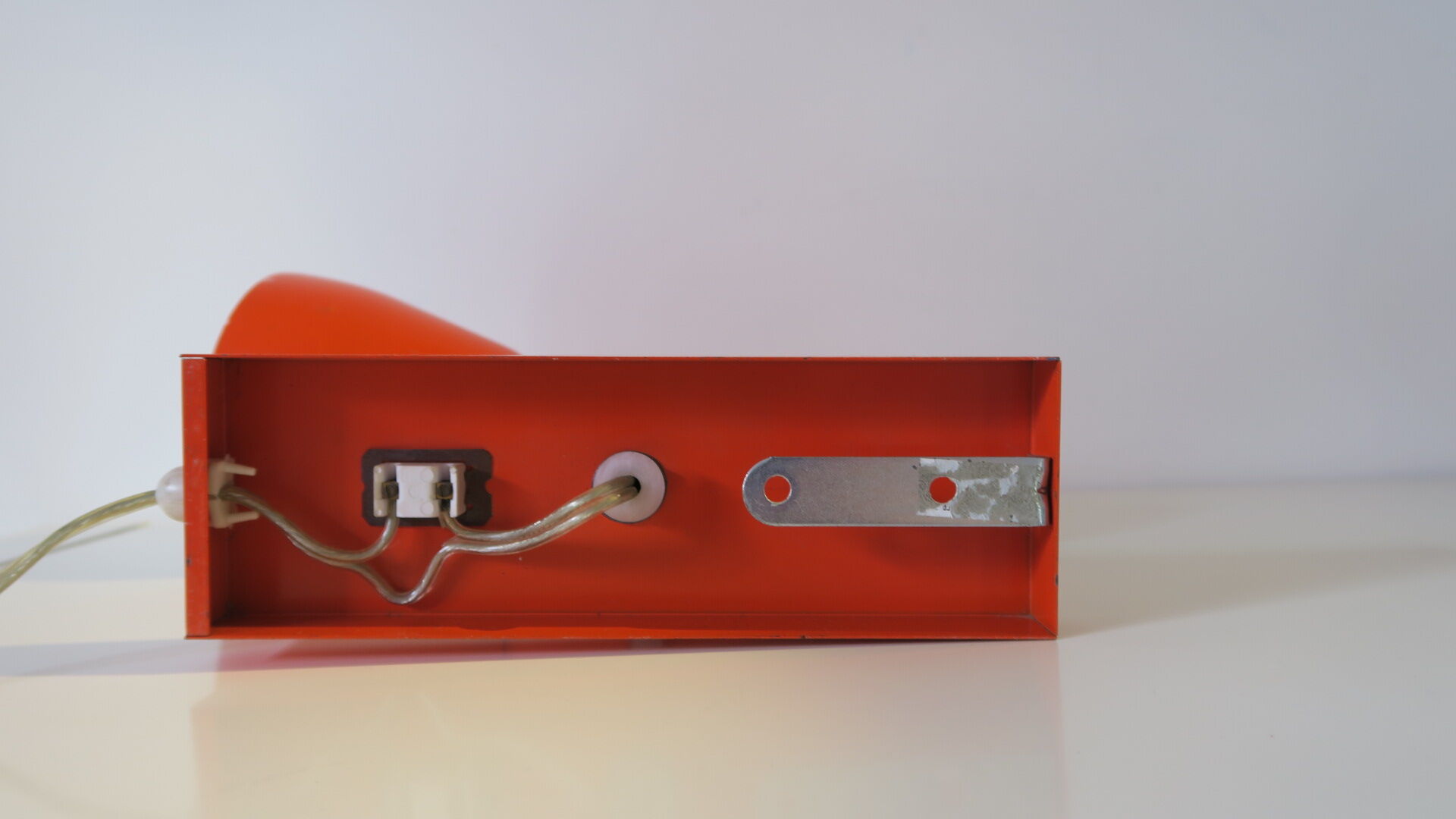 70s metal wall lamp, adjustable