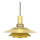Lampe Jeka vintage danoise en laiton, Danemark années 1970
