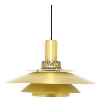 Vintage Danish Jeka lamp in brass, Denmark 1970's