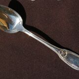 6 silver metal spoons louis XVI style