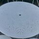 Salon de jardin 1 table 1 fauteuils 5 chaises fer forgé blanc ancien