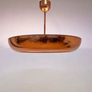 Pair of Bauhaus / Functionalist Copper Pendants UFO by Napako, 1940s