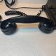 Téléphone à cadran en bakelite noire