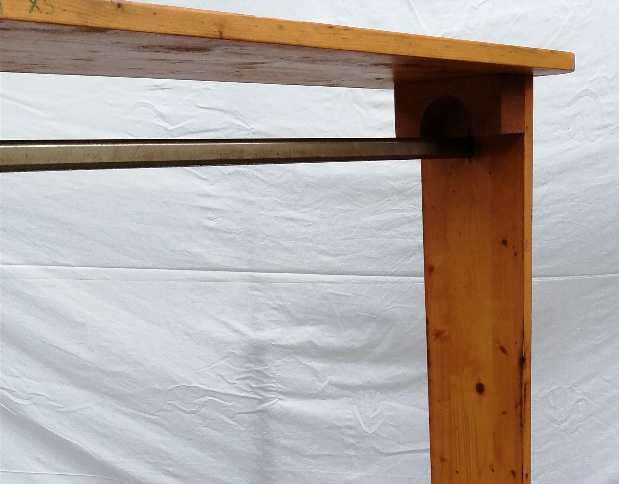 Vintage wooden shop rack 70s