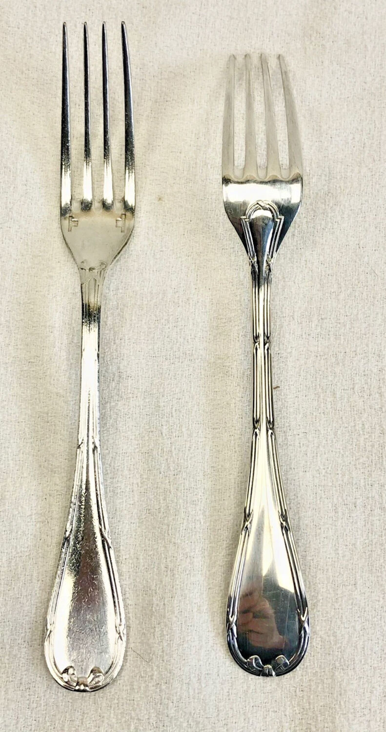 85-piece cutlery set Christofle Crossed Ribbons silver-plated metal