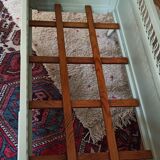Vintage cot in wood and rattan