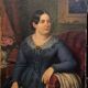 Oil painting on canvas, portrait. Biedermaier artist