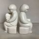 Pair of children's bookends reading from the 70s