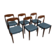 Set de 6 chaises danoises en teck des années 60/70