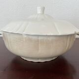 White iron clay soup tureen Moulin des Loups & Hamage Nord