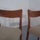Danish Solid Teak Dining Chairs, 1960s, Set of 4