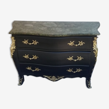 Commode style Louis XV noire