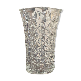 Molded glass vase